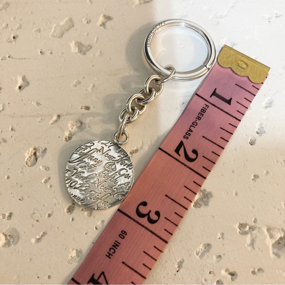 Tiffany & Co. Notes RARE Sterling Silver Keyring Keychain - Picture 5 of 5